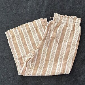 Madewell Striped linen pant